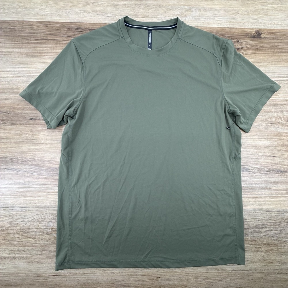 Ten Thousand Tactical Shirt Mens Large Green Short Sleeve Performance